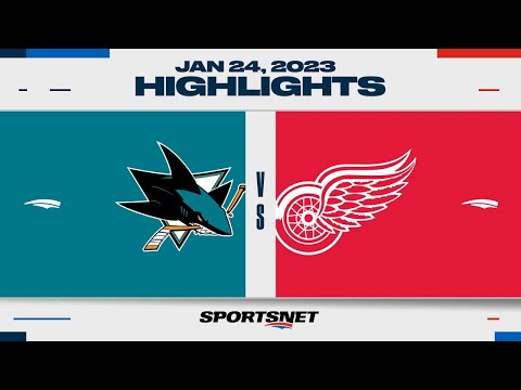 NHL Highlights | Sharks vs. Red Wings - January 23, 2023