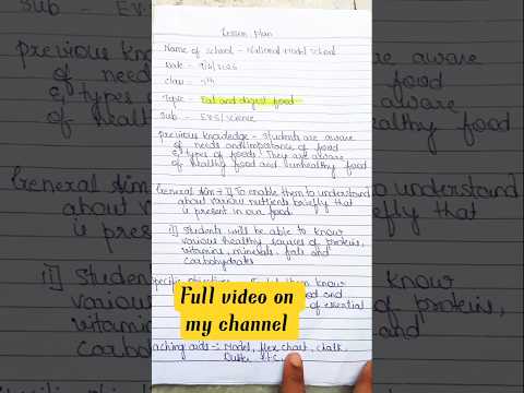 EVs lesson plan within one minute/ science lesson plan/ eat and digest food / viral #viral