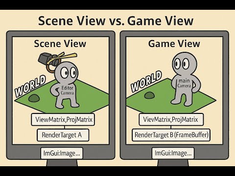 씬뷰Scene View와 게임뷰Game View 분리 작업