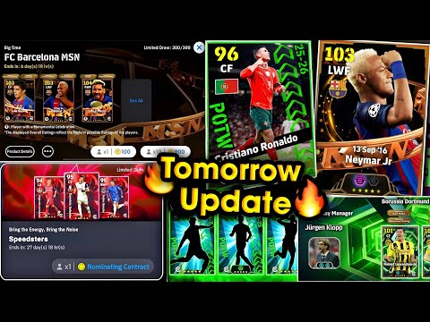 Epic Neymar, Free Manager | What Is Coming On Tomorrow And Monday In eFootball 2026 Mobile