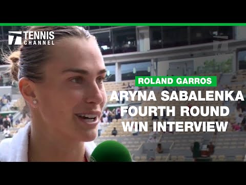 Aryna Sabalenka Signs Her Trainer's Head For Luck | 2024 Roland Garros Fourth Round