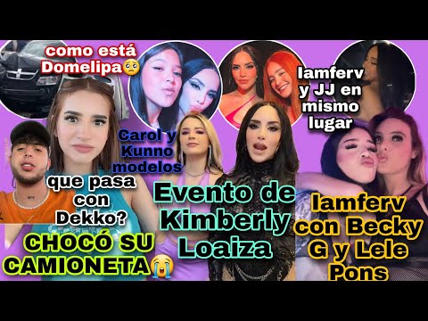 Domelipa CHOCA su camionetaIamferv en fiesta privada de Becky GEvento de Kim Loaiza junto a Nikki