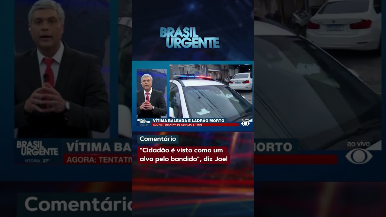 Cidadão é visto como um alvo pelo bandido diz Joel