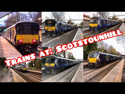 Trains at Scotstounhill (27/11/2021)