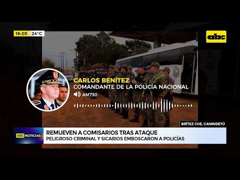 Cambios en la Policía de Canindeyú tras ataque