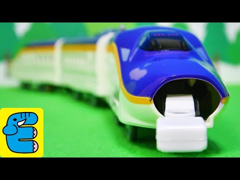 プラレール 連結 E8系つばさ&トミカアーチ踏切セット Plarail Series E8 Tsubasa & Tomica Arch Railway Crossing Set [Eng Subs]