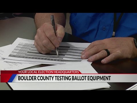 Boulder County testing ballot equipment