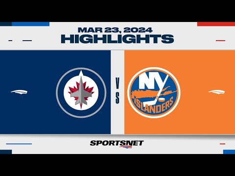 NHL Highlights | Jets vs. Islanders - March 23, 2024