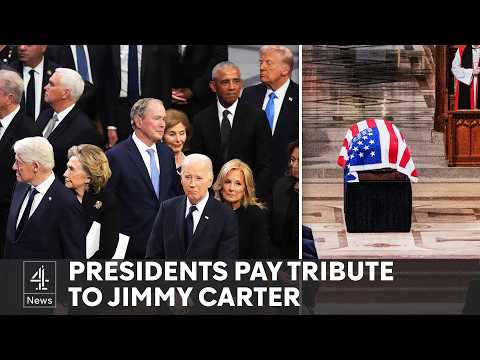 Jimmy Carter funeral: Presidents pay tribute in Washington DC