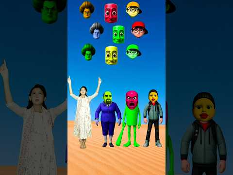 Dancing💃cute bhabhi, Scary Teacher 3D, Dancing Squid Girl, & Me Correct HeadMatching #shorts