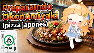 【#VtuberEspañol】¡Increíble! Cómo hacer Pizza Japonesa (#Okonomiyaki) e
