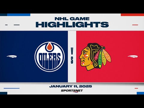 NHL Highlights | Oilers vs. Blackhawks - January 11, 2025