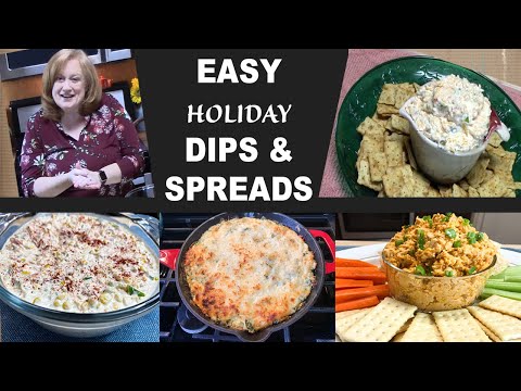Easy HOLIDAY DIPS & SPREADS Appetizer Recipes