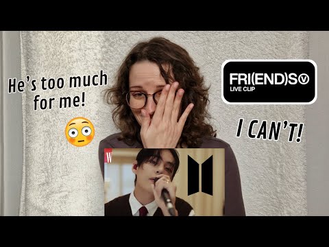 Vidéo V 'FRIENDS' by W Korea LIVE REACTION  ENG SUB