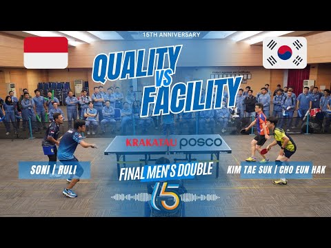 🏆 Final Men's Double #krakatauposco #tabletennis Kim Tae Suk | Cho Eun Hak Vs Soni | Ruli #posco
