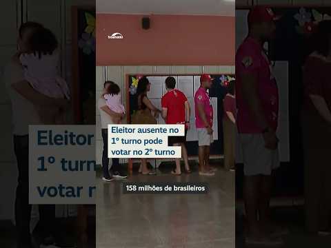 Quem faltou ao primeiro turno pode votar no segundo? #shorts