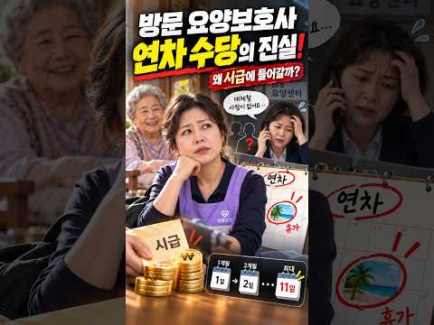 (중요) 방문 요양보호사 연차 수당의 진실! #방문요양#요양보호사