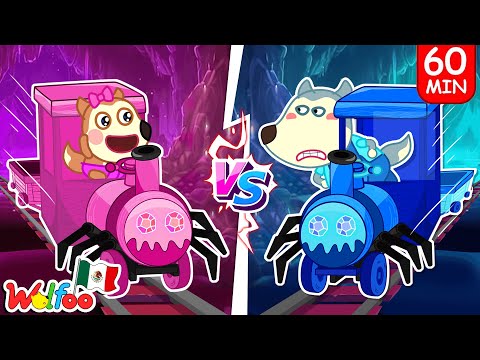 ROSA vs AZUL Choo Choo Charles ? Situaciones Divertidas  Wolfoo En Español