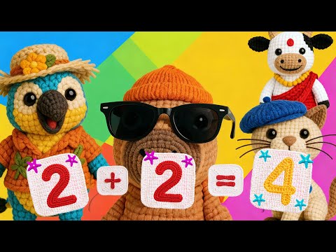 2+2 = 4 | Canciones y rimas infantiles de Los Amigurumis | Canta con nosotros | Dos y dos son cuatro