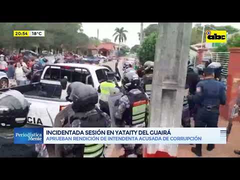 Video: En medio de manifestaciones, aprueban rendición en Yataity del Guairá