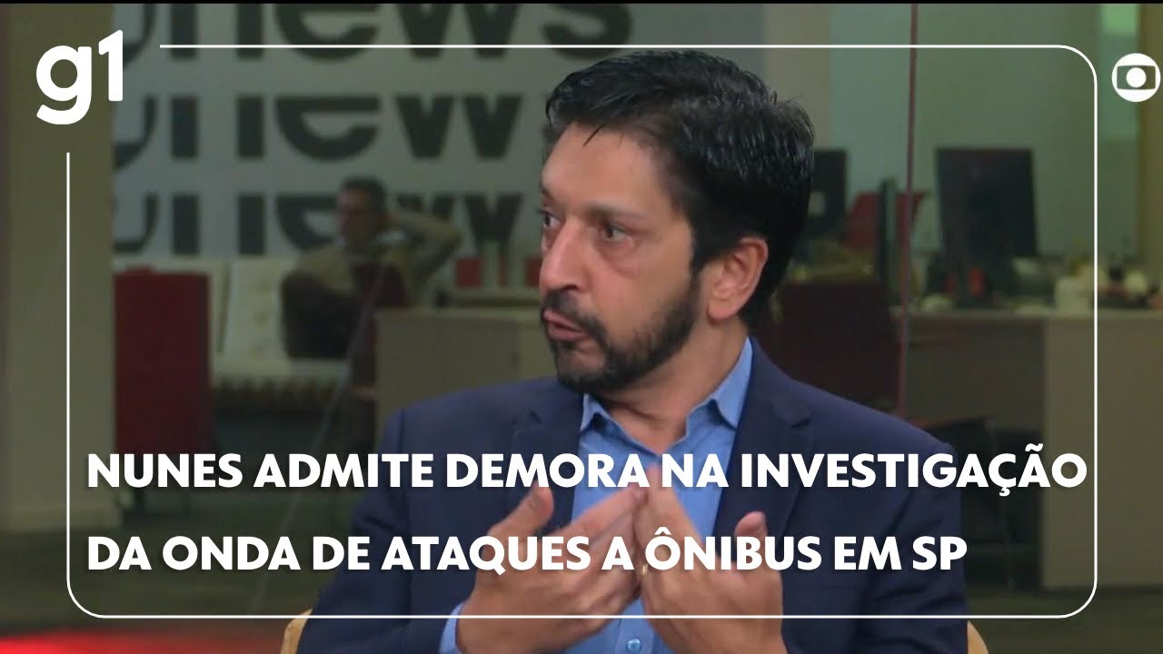 Ricardo Nunes admite demora na investigação de ataques a ônibus em SP e critica Polícia Civil g1