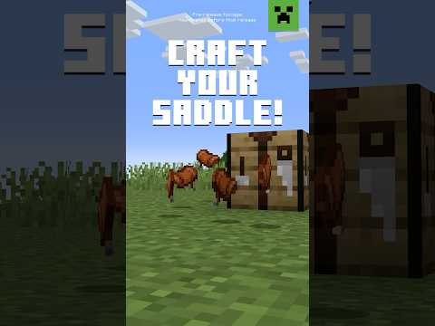 CRAFTABLE SADDLES IN MINECRAFT!