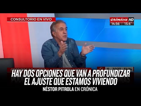 Hay dos opciones que van a profundizar el ajuste que estamos viviendo // Pitrola en Crónica