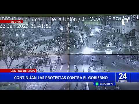 Toma de Lima: continúan las protestas en contra del gobierno de Dina Boluarte (1/2)