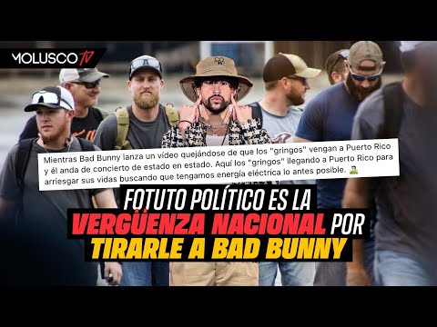Bad Bunny es criticado por un m@món politico, quien recibe la furia de Molusco