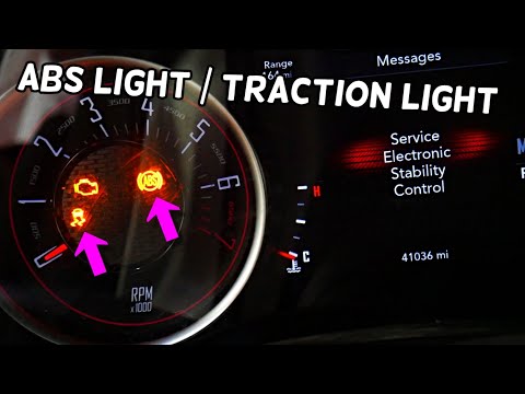 DODGE CHALLENGER WHY ABS LIGHT TRACTION CONTROL LIGHT IS ON