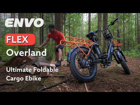 Introducing new ENVO Flex Overland, The Ultimalate foldable family cargo ebike,  Proudly Canadian 🍁