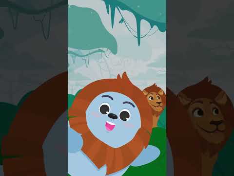 🐘​🌳 Animales Salvajes 🦒 Canta con el león, el elefante y la jirafa 🦁 ¡ Aprendemos inglés!