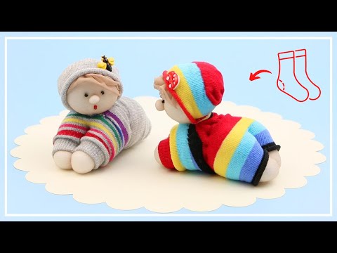 Самые Милые Малыши из НОСКОВ  ??? How to make the cutest baby dolls of socks ? DIY NataliDoma