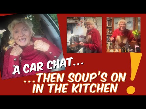 A Red Hot New Sweater and Cooking A Soup to Match It!