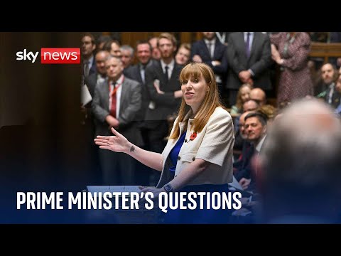 Watch PMQs live: Deputy Prime Minister Angela Rayner faces-off with Conservatives' Alex Burghart
