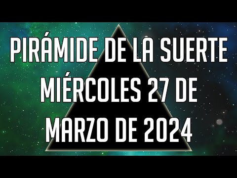 Pirámide de la Suerte para el Miércoles 27 de Marzo de 2024 - Lotería de Panamá