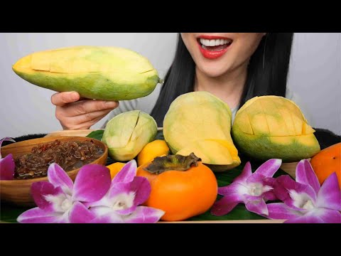 FRESH MANGO (ASMR EATING SOUNDS) NO TALKING | SAS-ASMR