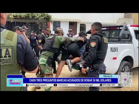 Trujillo: caen tres sujetos acusados de haber robado a mano armada a joven