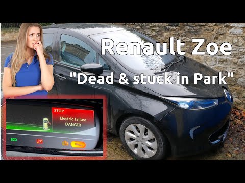 Dead Renault Zoe with 