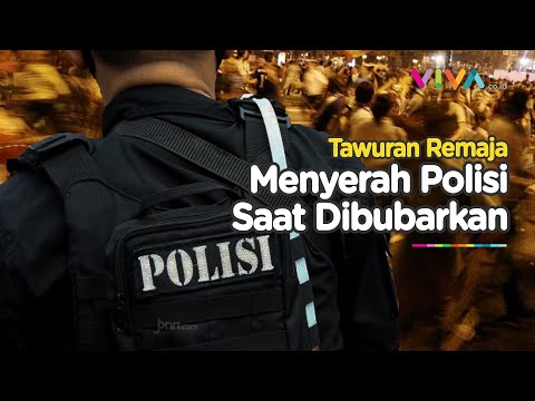 Polisi Jadi Korban Saat Bubarkan Aksi Tawuran Para Remaja