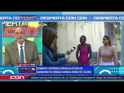 Domingo Contreras denuncia estado de abandono de drenaje de Núñes De Cáceres pareja de desamparados