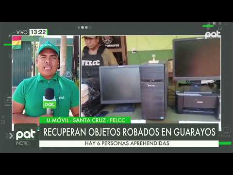 Caso robo: FELCC recupera objetos robados en Guarayos