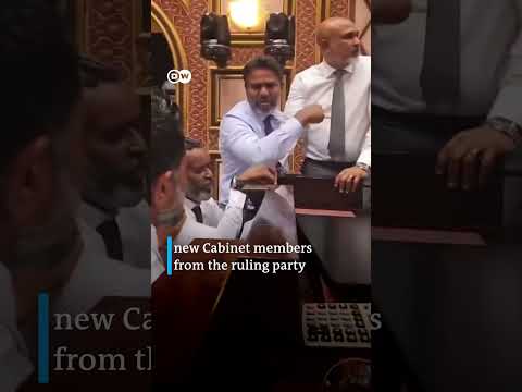 Maldives lawmakers scuffle at parliament | DW News