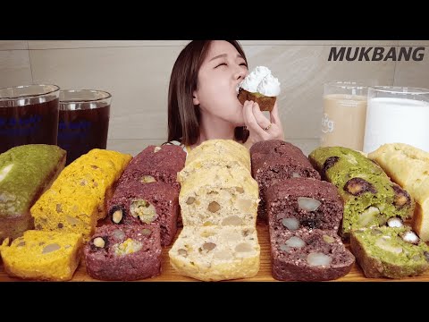 SUB) NO밀가루 파운드 케이크 종류별로 먹어볼게요 바른제빵소 먹방 Flour free a variety of Pound cake REAL SOUND ASMR MUKBANG