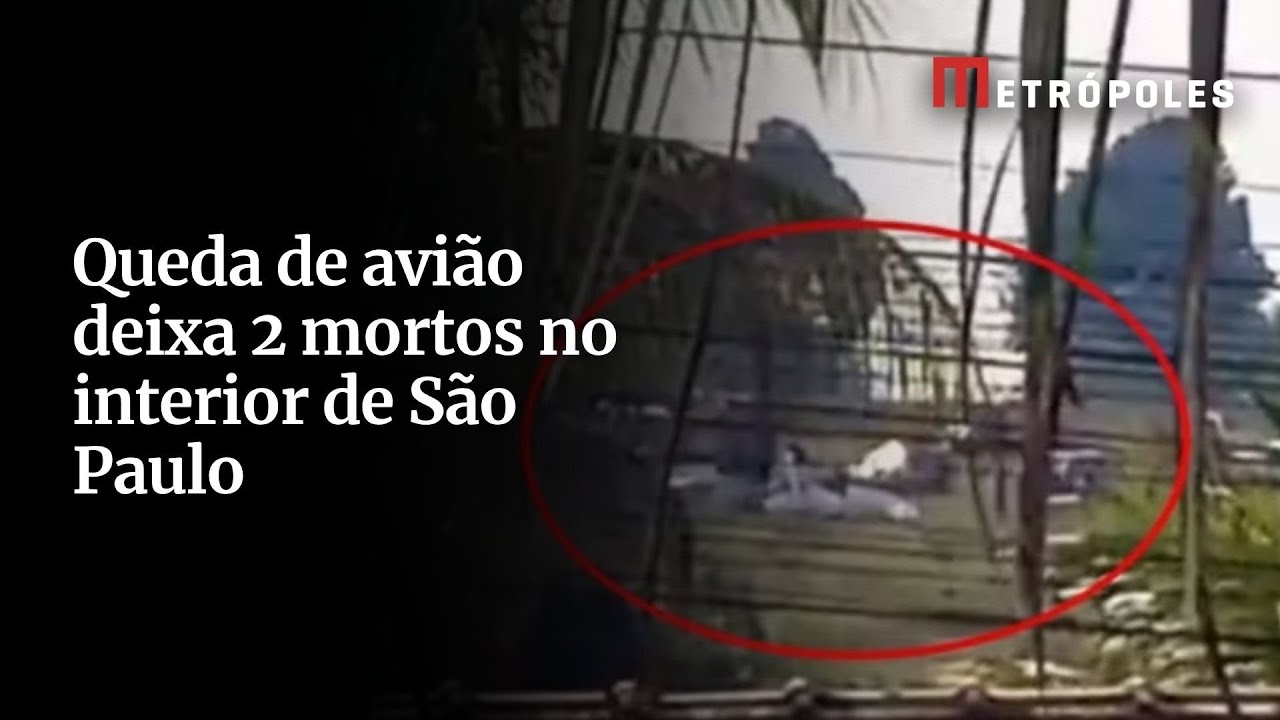 Queda de avião deixa 2 mortos no interior de São Paulo