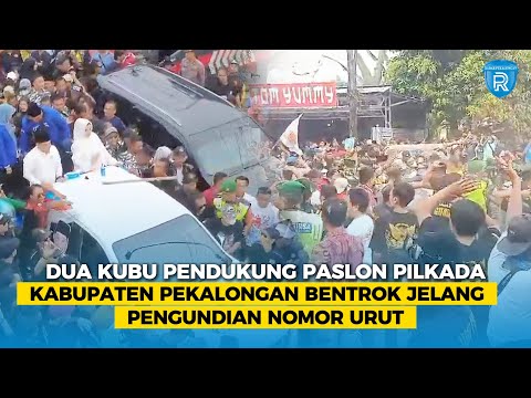 Dua Kubu Pendukung Paslon Pilkada Kabupaten Pekalongan Bentrok Jelang Pengundian Nomor Urut