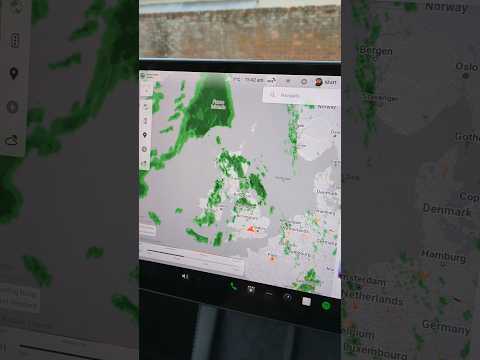 A quick overview of the map display in a Tesla