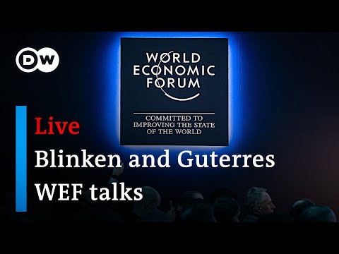 Upcoming: US secretary Blinken at WEF 2024 | DW News