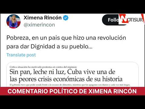 Ximena Rincón sobre Cuba: Pobreza, en un pais que hizo una revolución para dar Dignidad a su pueblo