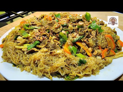 SOUN GORENG BUMBU KARI, MEWAH PAKAI DAGING SAPI DAN JAMUR.